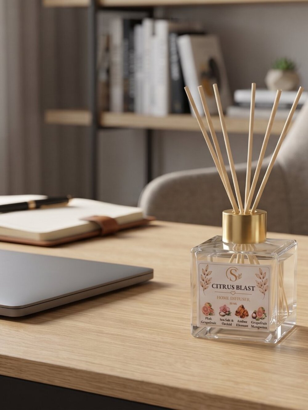 Home Reed Diffuser - Citrus Blast 50ML - Picture 4 of 7